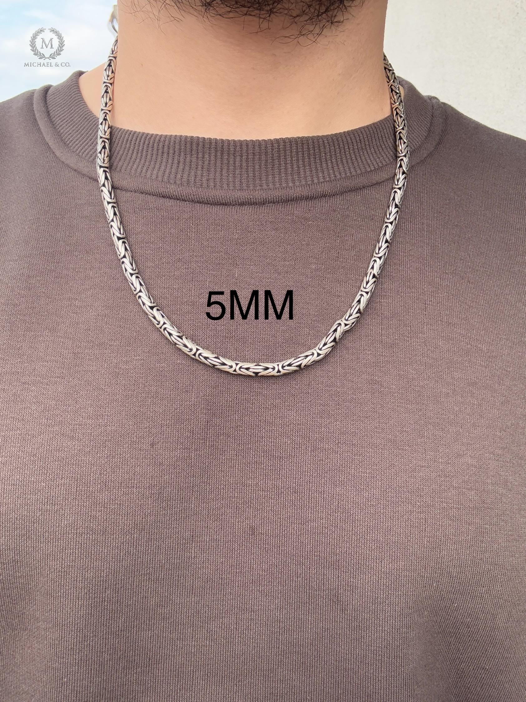 Michael925 Altın Kaplama King Zincir Erkek 4